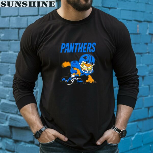 Carolina Panthers Garfield Grumpy Football Player Shirt 5 long sleeve