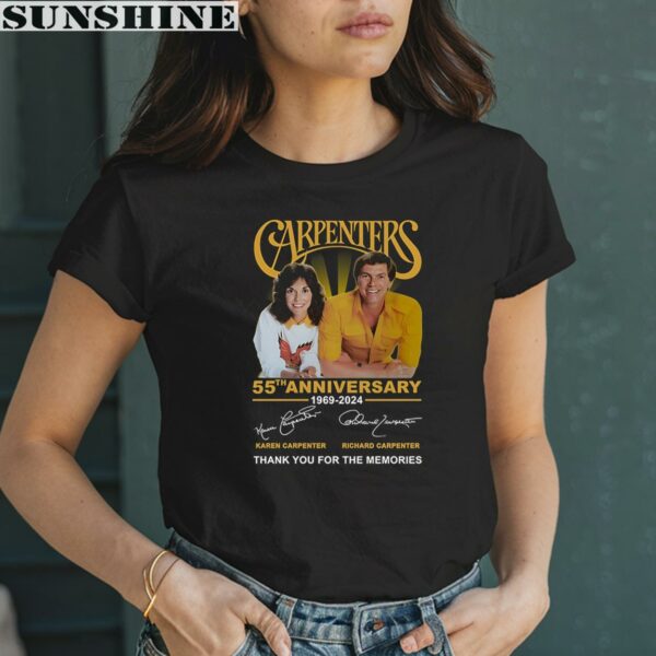 Carpenters 55th Anniversary 1969 2024 Thank You For The Memories Shirt 2 women shirt