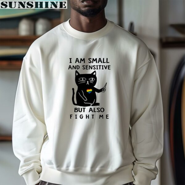 Cat I Am Small And Sensitive But Also Fight Me T shirt 3 sweatshirt
