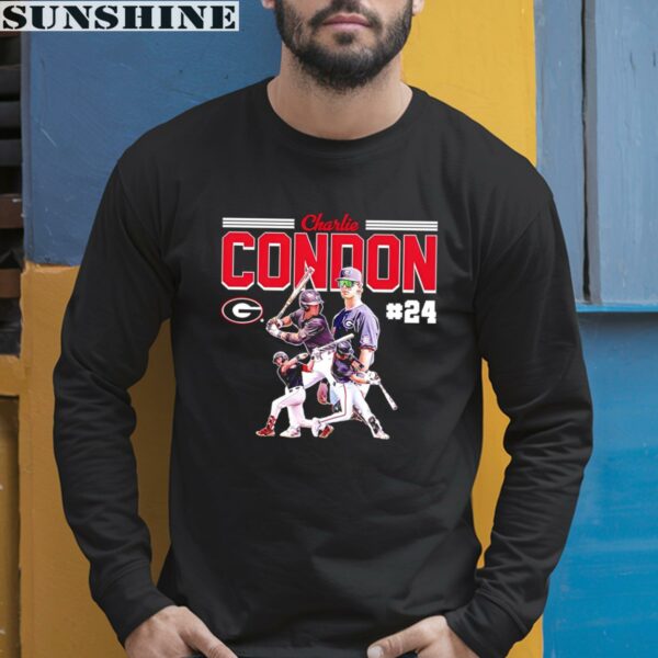 Charlie Condon Player Georgia NCAA Baseball Collage Poster Shirt 5 long sleeve shirt