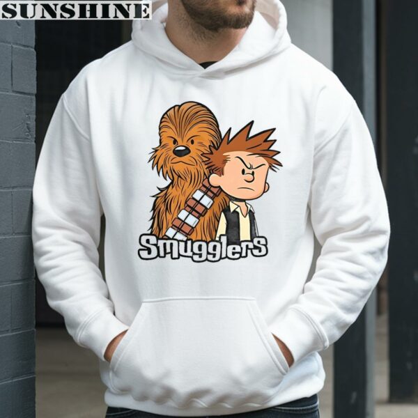 Chewbacca And Han Solo Style Of Calvin And Hobbes Smugglers Shirt 3 hoodie