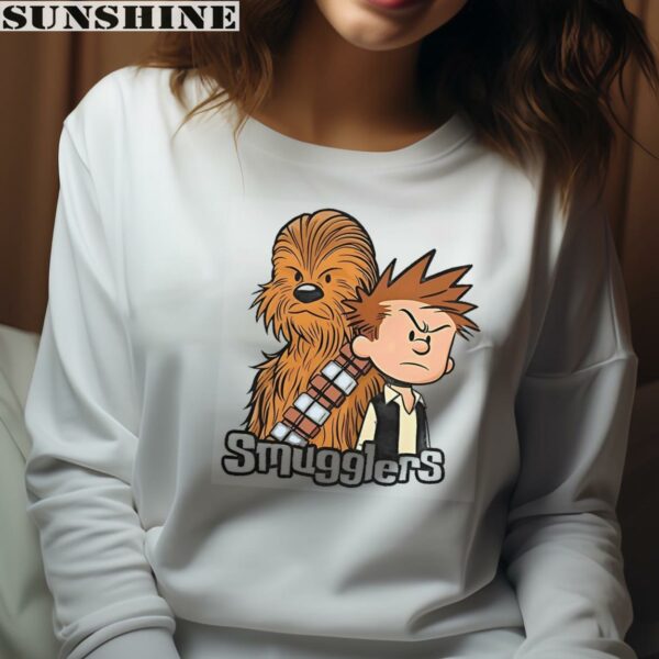 Chewbacca And Han Solo Style Of Calvin And Hobbes Smugglers Shirt 4 sweatshirt