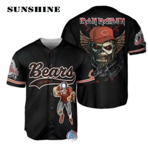 Chicago Bears Iron Maiden Baseball Jersey Printed Thumb