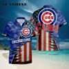 Chicago Cubs American Flag Logo Hawaiian Shirt Vacation Gift For Men Hawaiian Hawaiian