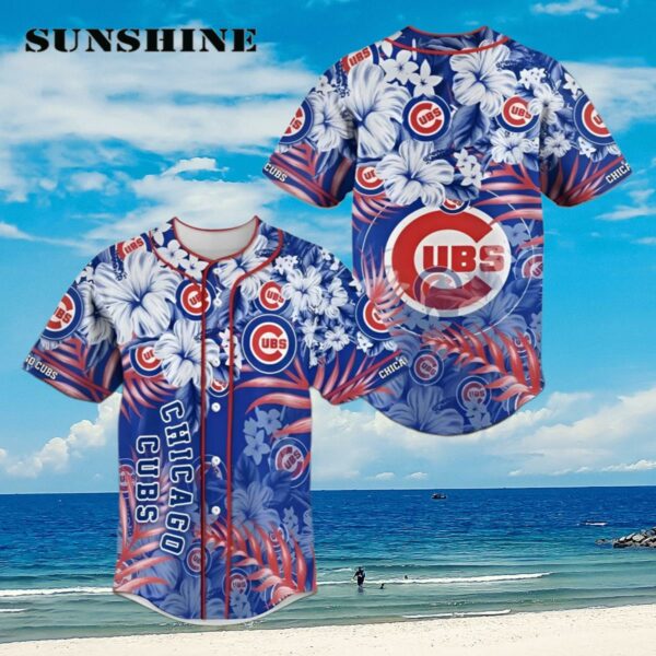 Chicago Cubs Flower Classic MLB Baseball Jersey Shirt Aloha Shirt Aloha Shirt