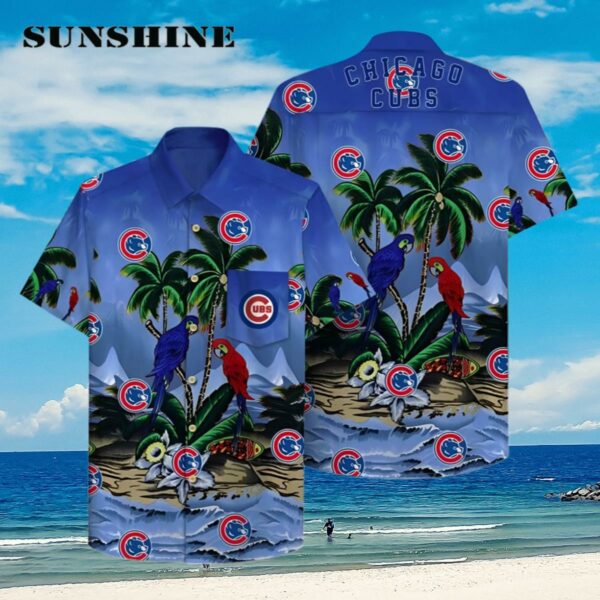 Chicago Cubs Hawaiian Shirt Cubs Parrots Couple Aloha Shirt Aloha Shirt Aloha Shirt