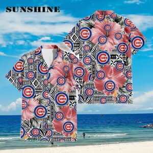 Chicago Cubs Hibiscus Pattern 3D Hawaiian Shirt Aloha Shirt Aloha Shirt