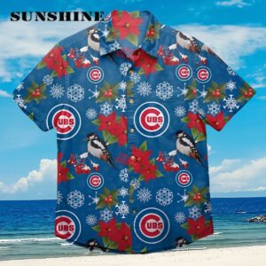 Chicago Cubs MLB Mens Mistletoe Hawaiian Shirt Aloha Shirt Aloha Shirt