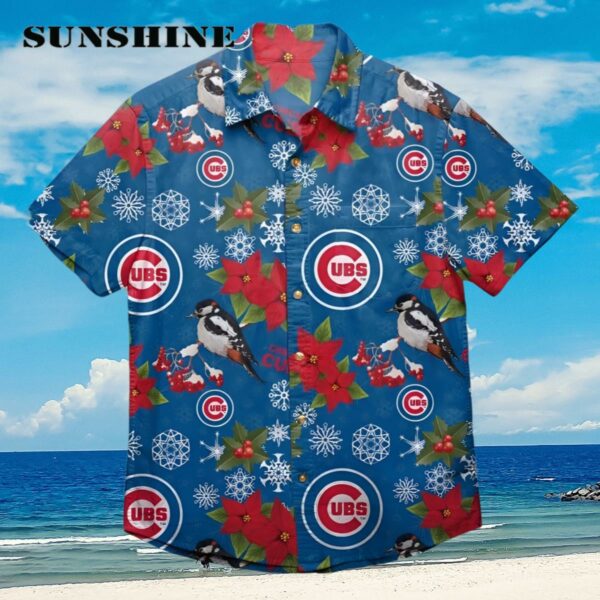 Chicago Cubs MLB Mens Mistletoe Hawaiian Shirt Aloha Shirt Aloha Shirt