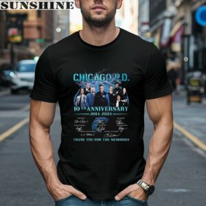 Chicago PD 10th Anniversary 2014 2024 Thank You For The Memories T Shirt 1 men shirt