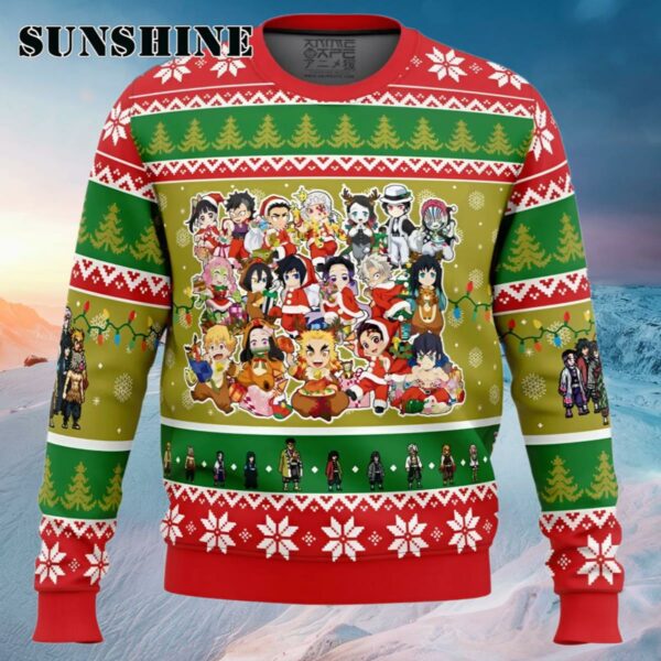 Christmas Demon Slayer Squad Demon Slayer Ugly Christmas Sweater Ugly Sweater