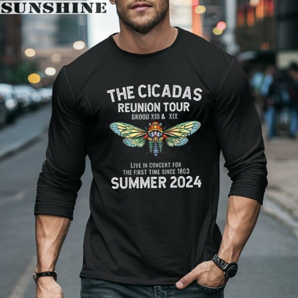 Cicadas Summer Scream Reunion Tour 2024 Tee Shirt 5 long sleeve shirt