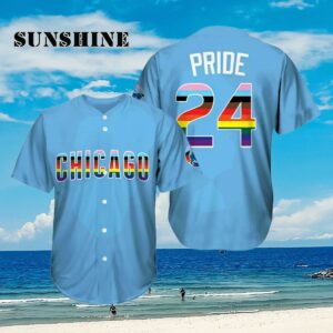 Cubs Pride Replica Jersey 2024 Giveaway Aloha Shirt Aloha Shirt