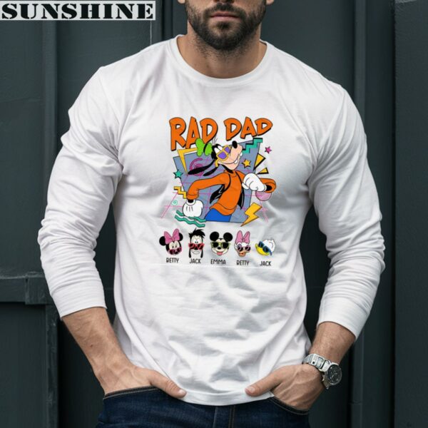 Custom Name Cartoon Goofy Rad Dad Father's Day Shirt 5 Long Sleeve shirt