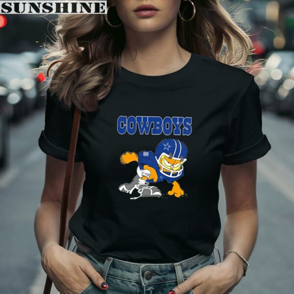 Dallas Cowboys Garfield Grumpy Football Player Shirt 2 women shirt