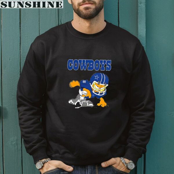 Dallas Cowboys Garfield Grumpy Football Player Shirt 3 sweatshirt