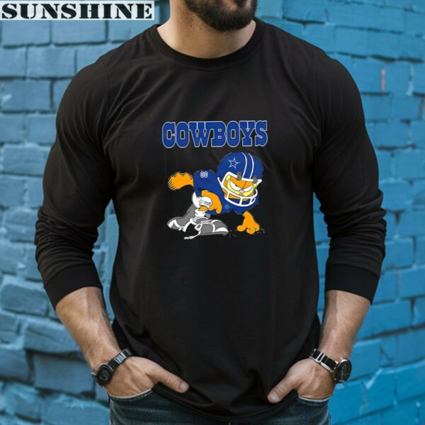 Dallas Cowboys Garfield Grumpy Football Player Shirt 5 long sleeve