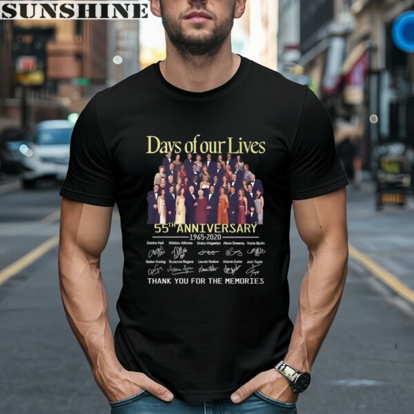 Days of Our Lives 55th Anniversary Full cast Signature Thank You for The Memories Shirt 1 men shirt