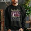 Days of Our Lives 55th Anniversary Full cast Signature Thank You for The Memories Shirt 3 sweatshirt