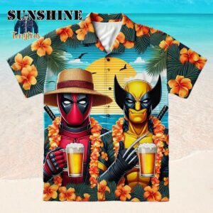 Deadpool Beer Tropical Hawaiian Shirt
