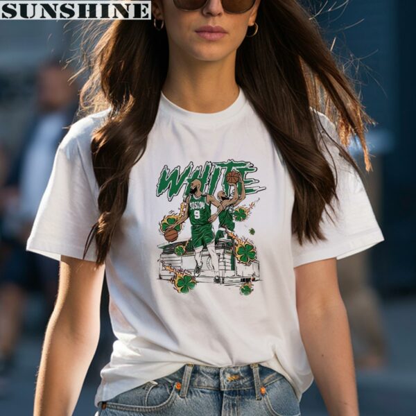 Derrick White 9 Boston Celtics Design Image Shirt 1 women shirt