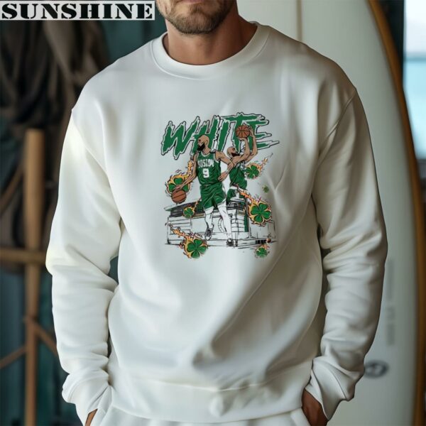 Derrick White 9 Boston Celtics Design Image Shirt 3 sweatshirt