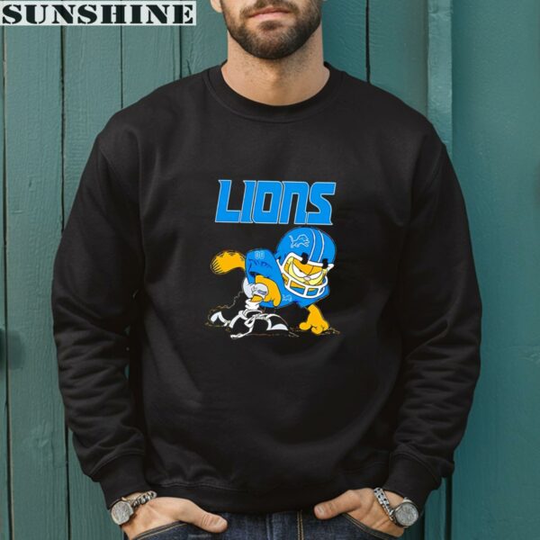 Detroit Lions Garfield Grumpy Football Player Shirt 3 sweatshirt