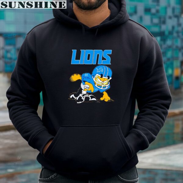 Detroit Lions Garfield Grumpy Football Player Shirt 4 hoodie