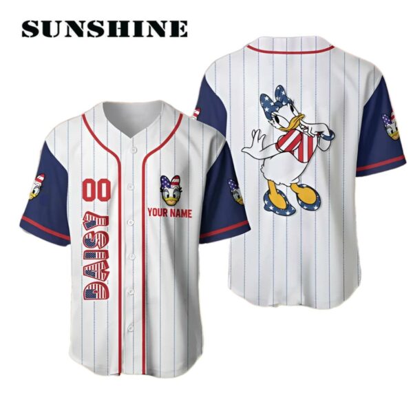 Disney Duck Baseball Jersey Independence Day 4th Of July Gifts Printed Thumb