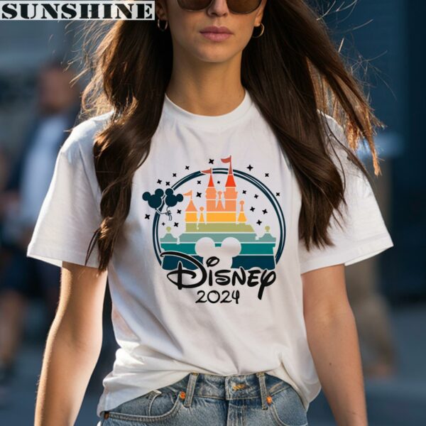 Disney Family Trip 2024 Disney Family Shirts Magic Castle Magic Kingdom Disney Ear Shirt 1 women shirt