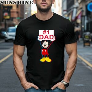 Disney Fathers Day Mickey Mouse 1 Dad Chest Shirt 1 men shirt