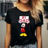 Disney Fathers Day Mickey Mouse 1 Dad Chest Shirt 2 women shirt
