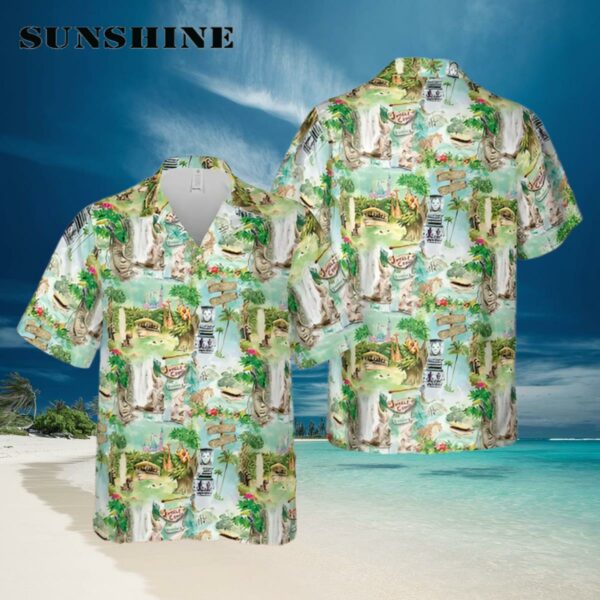Disney Hawaiian Shirt Summer Beach Disney Parks Aloha Button Hawaiian Hawaiian