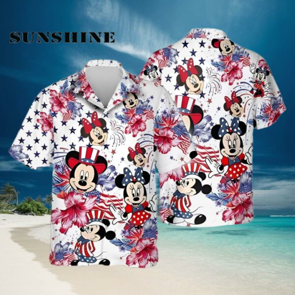Disney Mickey Mouse 4th Of July Hawaiian Shirt For Men Hawaiian Hawaiian