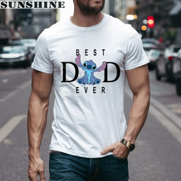 Disney Stich Best Dad Ever Shirt Gift For Dad 1 men shirt