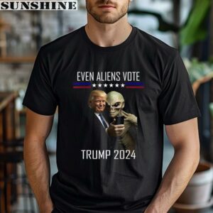 Even Aliens Vote Trump 2024 Shirt 1 men shirt