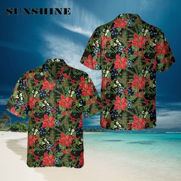 Florals Christmas Hawaiian Shirts Gifts For Xmas Hawaiian Hawaiian