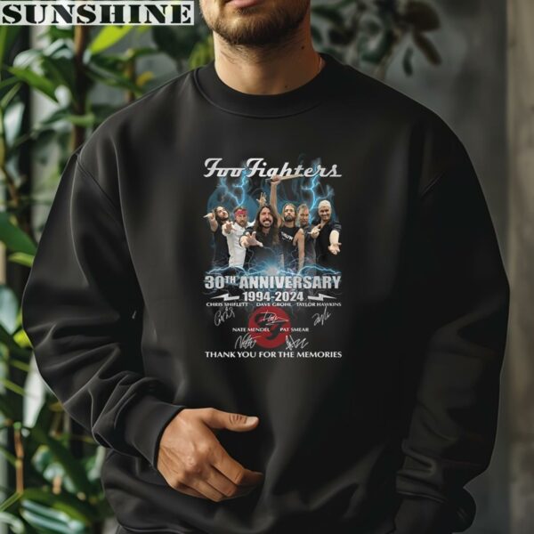 Foo Fighters 30th Anniversary 1994 2024 Signature Thank You For The Memories Shirt 3 sweatshirt