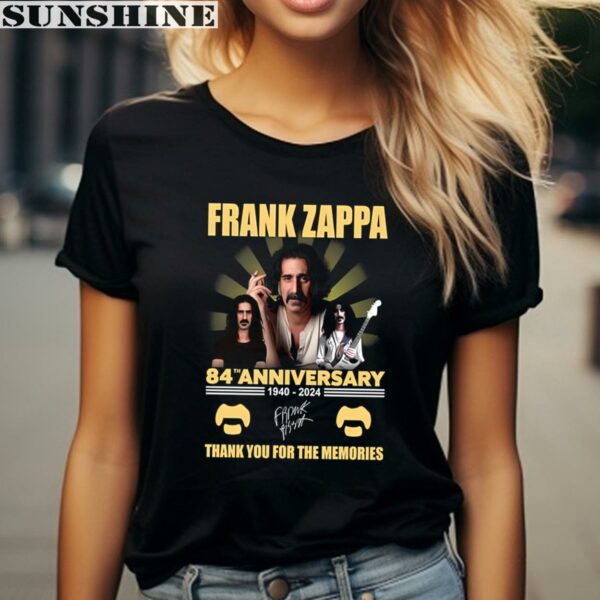 Frank Zappa 84th Anniversary 1940 2024 Thank You For The Memories Shirt 2 women shirt