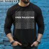Free Palestine Pattern Art Printed Shirt 5 long sleeve shirt