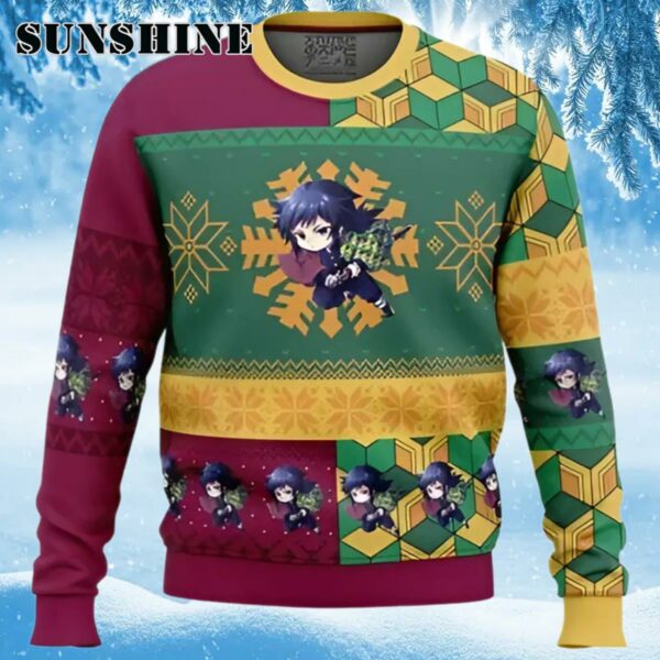 Giyu Tomioka Ugly Christmas Sweater Demon Slayer Sweater Ugly