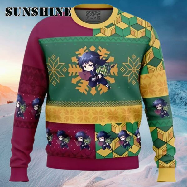 Giyu Tomioka Ugly Christmas Sweater Demon Slayer Ugly Sweater