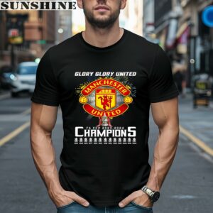 Glory Glory United Manchester United FA Cup 2023 2024 Champions T Shirt 1 men shirt