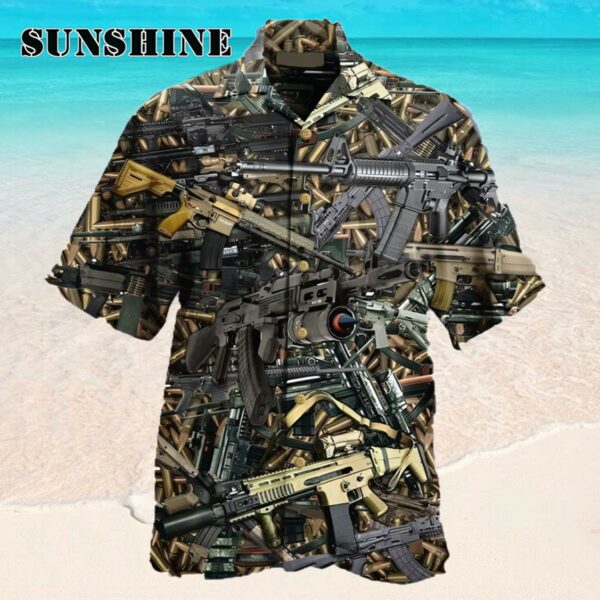 Gun Aloha Shirt Tactical Hawaiian Shirt Hawaaian Shirt Hawaaian Shirt