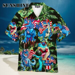 Happy Independence Day Dinosaurs Aloha Disney Hawaiian Shirt For Women And Men Hawaiian Hawaiian