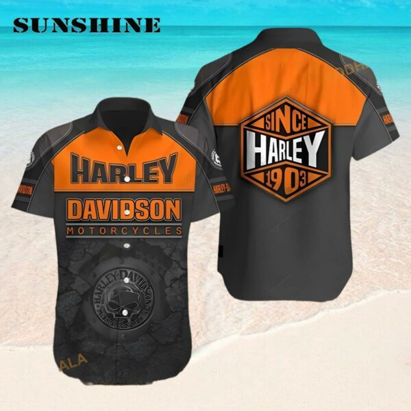 Harley Davidson Motorcycle Hawaiian Shirt For Mens Hawaaian Shirt Hawaaian Shirt