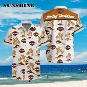Harley Davidson Motorcycle Style Hawaiian Shirt Aloha Shirt Aloha Shirt