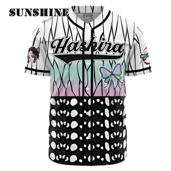 Hashira Shinobu Kocho Demon Slayer Baseball Jersey Printed Thumb