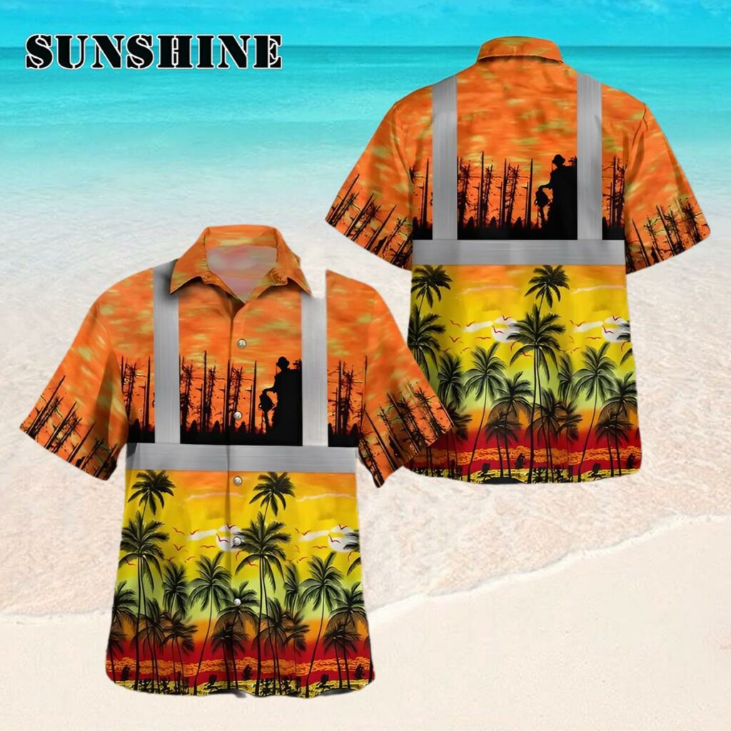 Hi Vis Tropical Hawaiian Shirt