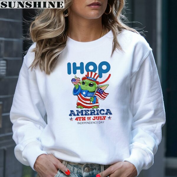 Ihops Baby Yoda America 4th of July Independence Day 2024 Shirt 4 sweatshirt